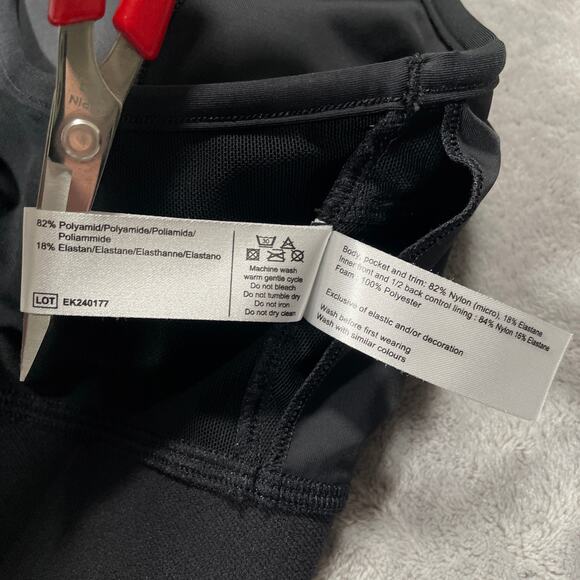 Amoena Bra Medium Black Gloria Mastectomy Wire Free Front Closure Padded Sports - Picture 5 of 10